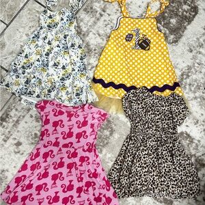 Laura Ashley, H&M, boutique style  girls bundle 4 dressses size 2T